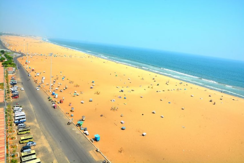 Chennai Marina Beach Landscape Image