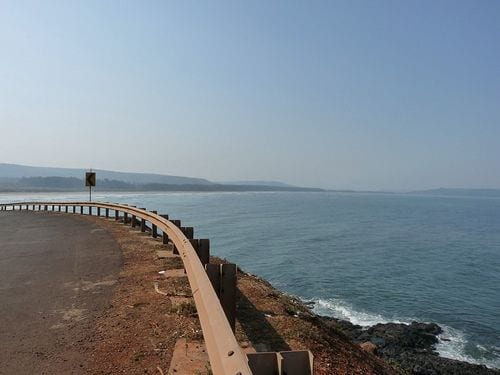 Ganapatipule Beach Trekking Across Aare Ware Beach Landscape Image