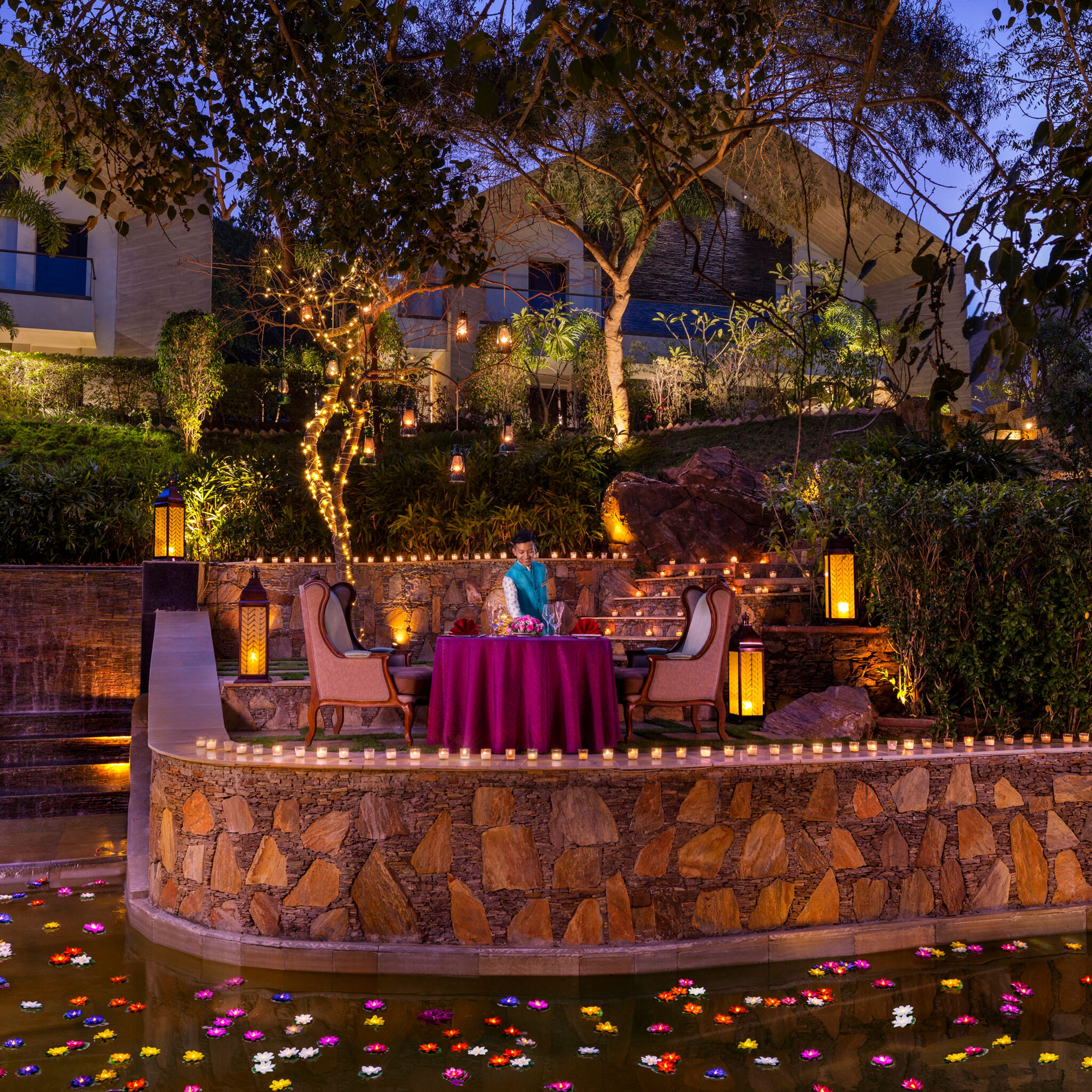 Dinner at the Lily Pond