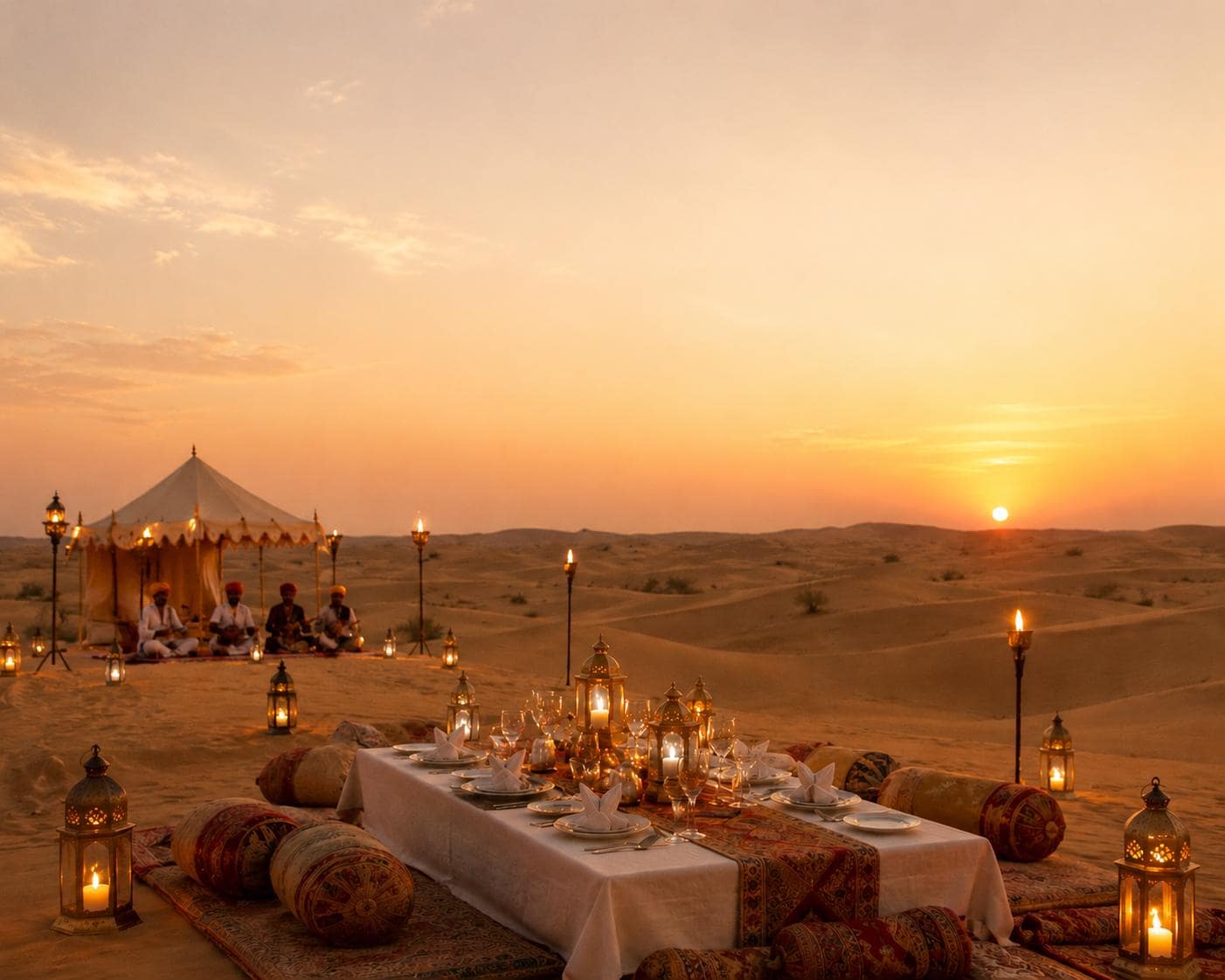 Sunny Desert Camp - Tap to explore photos