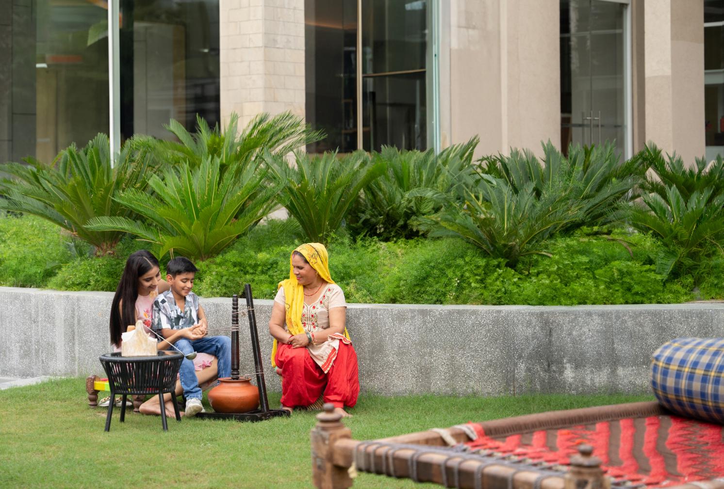 Chaas Churning Session