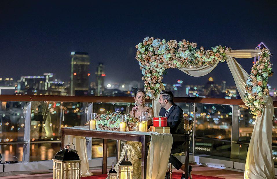 Rooftop Poolside Dining