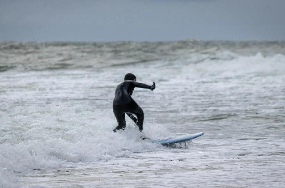 Surfing at Malpe Beach