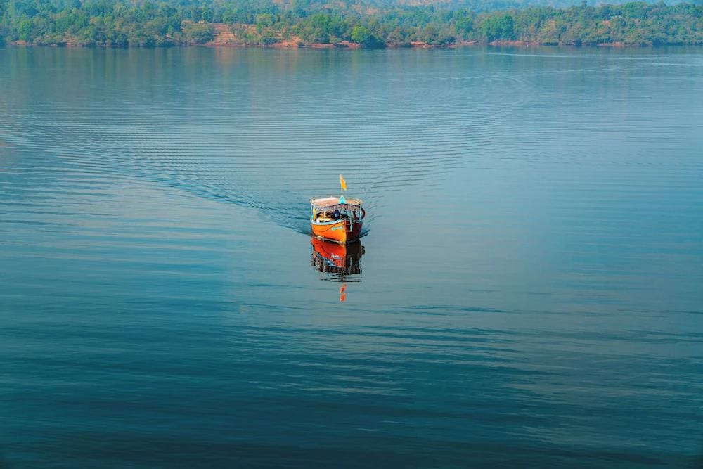 Boating at Lakhela Lake