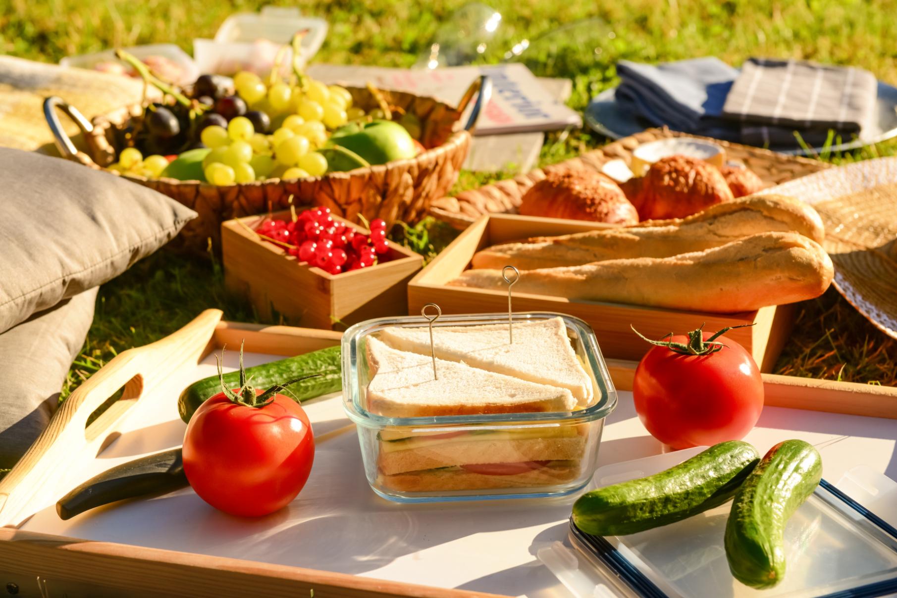 Sunset Courtyard Picnic