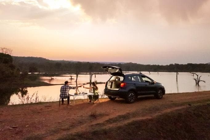 Sundowner by the Lotus Ponds