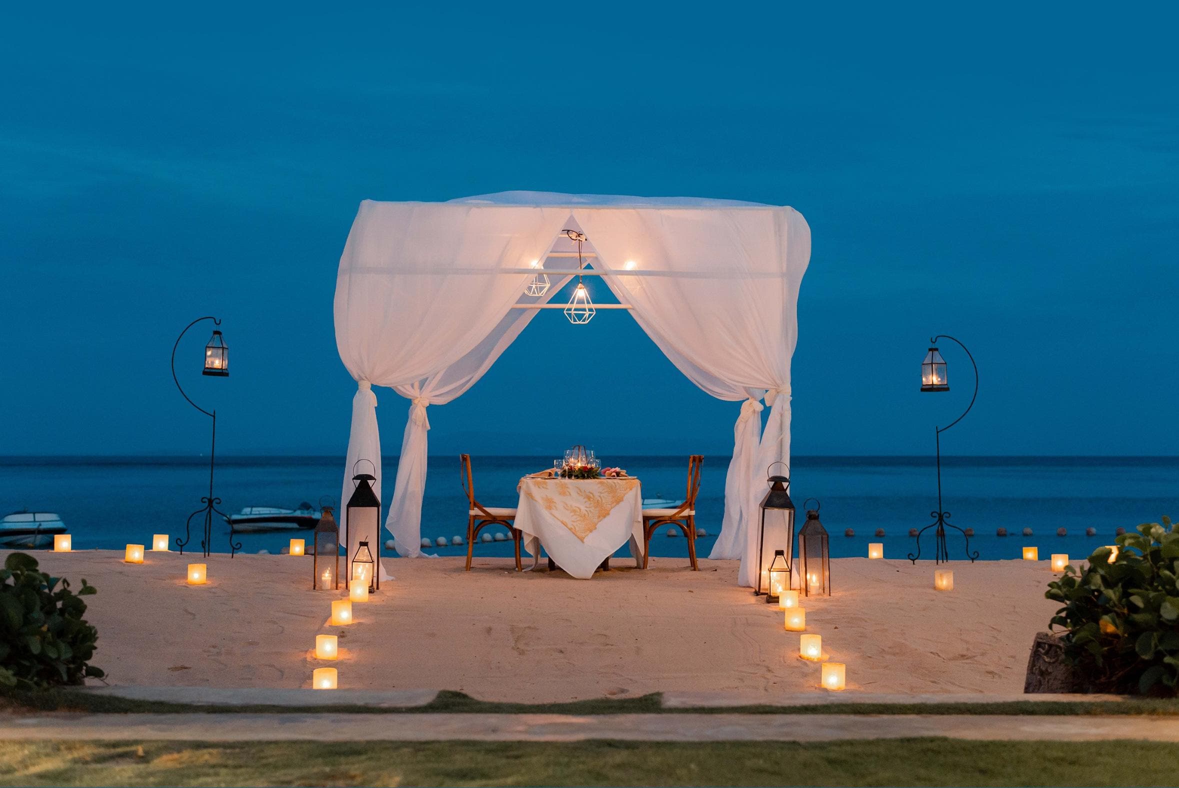 Romantic Dinner by the Sea