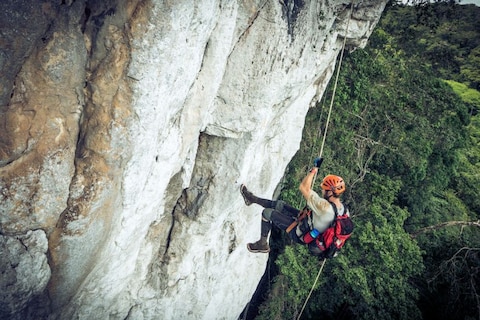 Rappelling in Jim Corbett