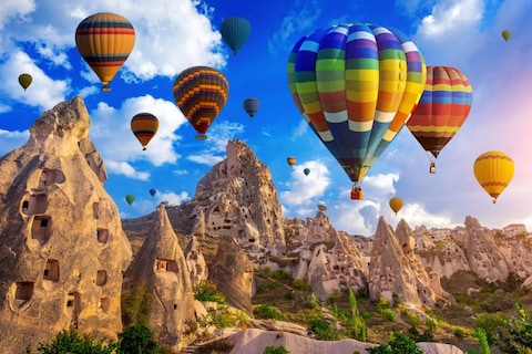Hot Air Balloon at Sunrise