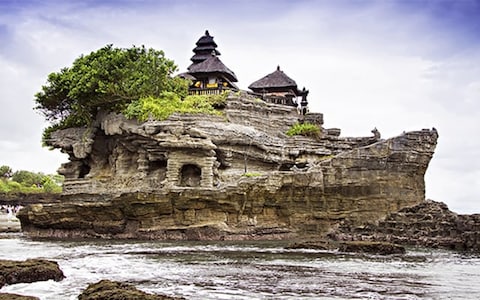 Sunset at Tanah Lot Temple