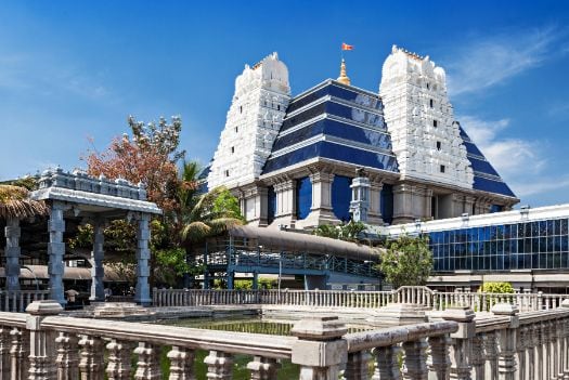 Bangalore Iskcon Temple Landscape Image