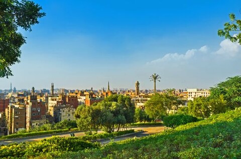 Take a stroll along the lush Al-Azhar Park