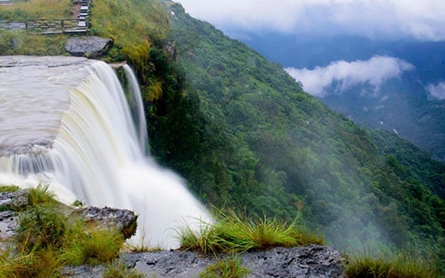 Cherrapunji Seven Sister Falls Landscape Image