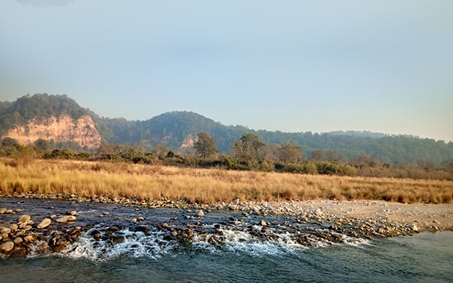 Jim Corbett River Rafting Landscape Image