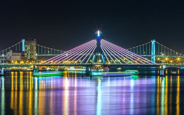Da Nang Han River Bridge Landscape Image