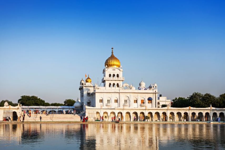 Delhi Sri Gurudwara Bangla Sahib Landscape Image