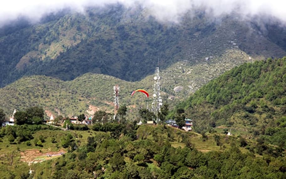 Dharamshala And Mcleodganj Paragliding Landscape Image