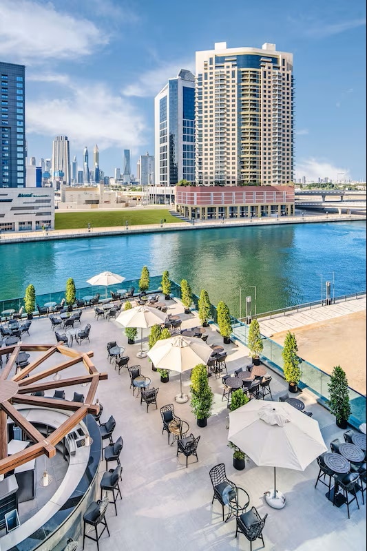 Bar with Canal Views