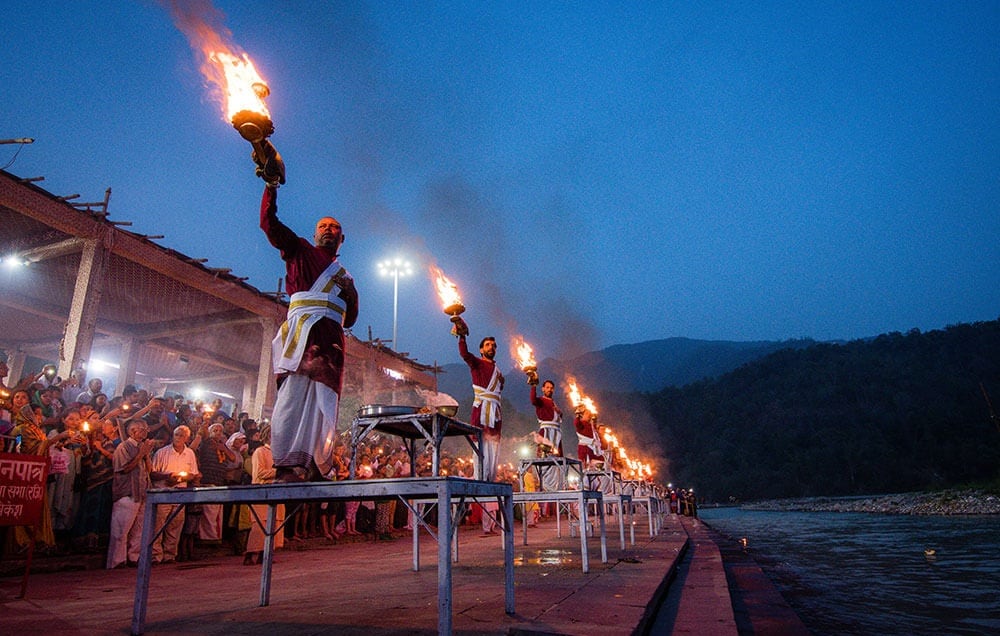 Ganga Aarti at Private Ghat