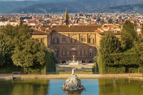 The Palazzo Pitti and Boboli Gardens