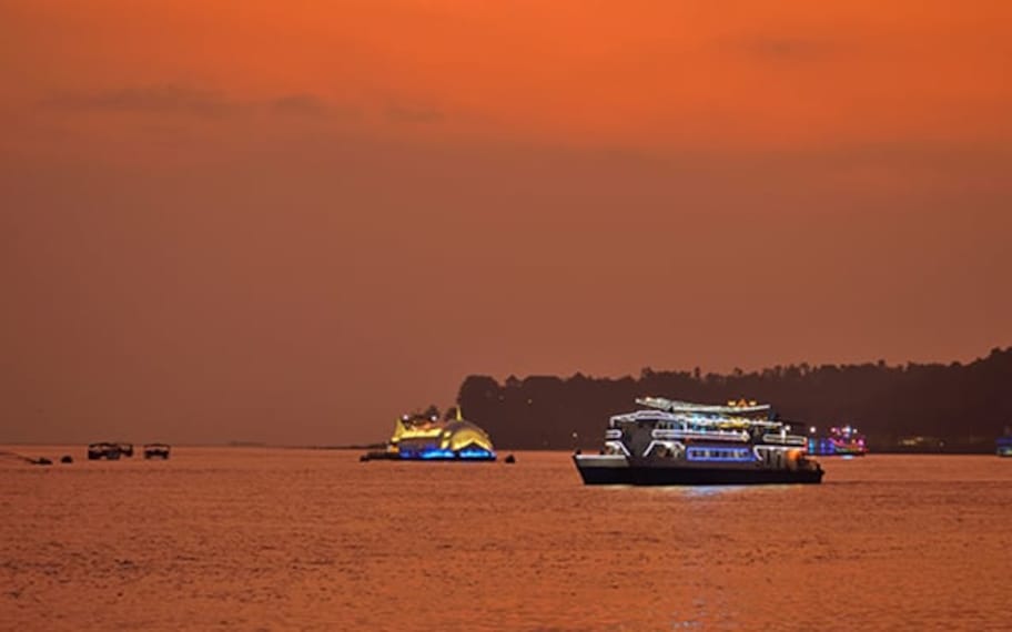 Goa River Cruise Landscape Image