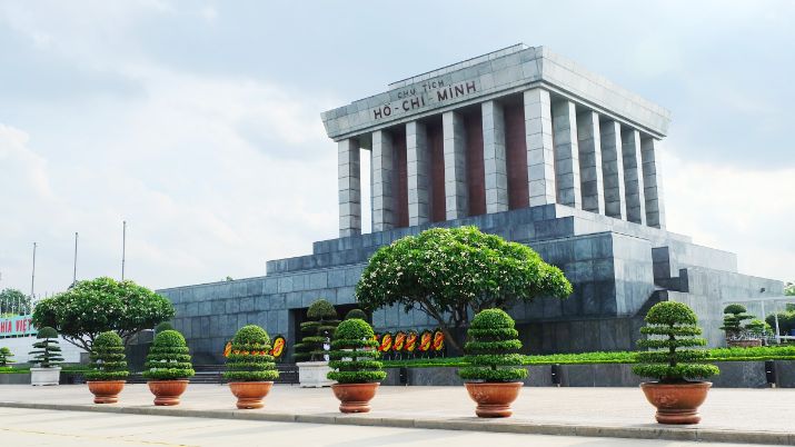 Hanoi Ho Chi Minh Mausoleum Landscape Image