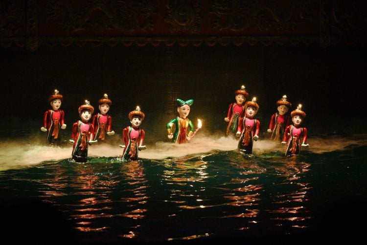 Hanoi Water Puppet Show Landscape Image
