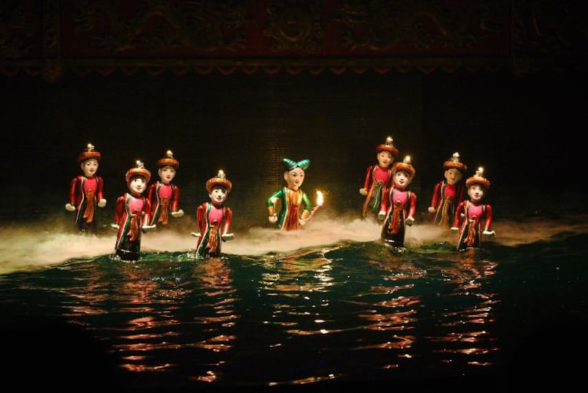 Hanoi Water Puppet Show Landscape Image