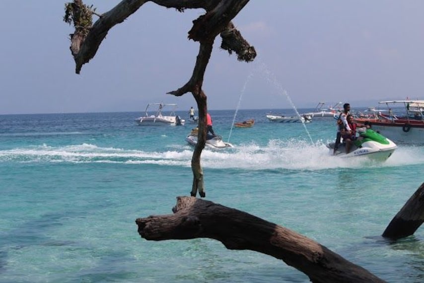 Havelock Island Jet Skiing Landscape Image