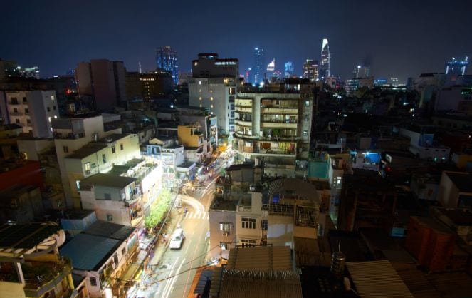 Ho Chi Minh Pham Ngu Lao Landscape Image