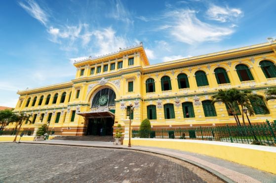 Ho Chi Minh Saigon Central Post Office Landscape Image