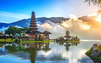 Indonesia flag / landmark
