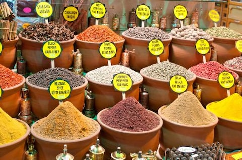 Shop at the Colourful Spice Bazaar