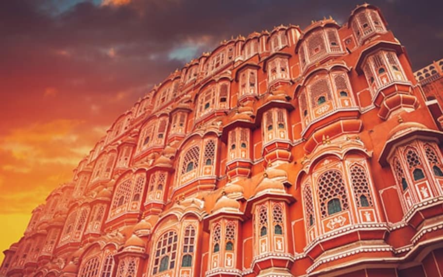 Jaipur Hawa Mahal Landscape Image