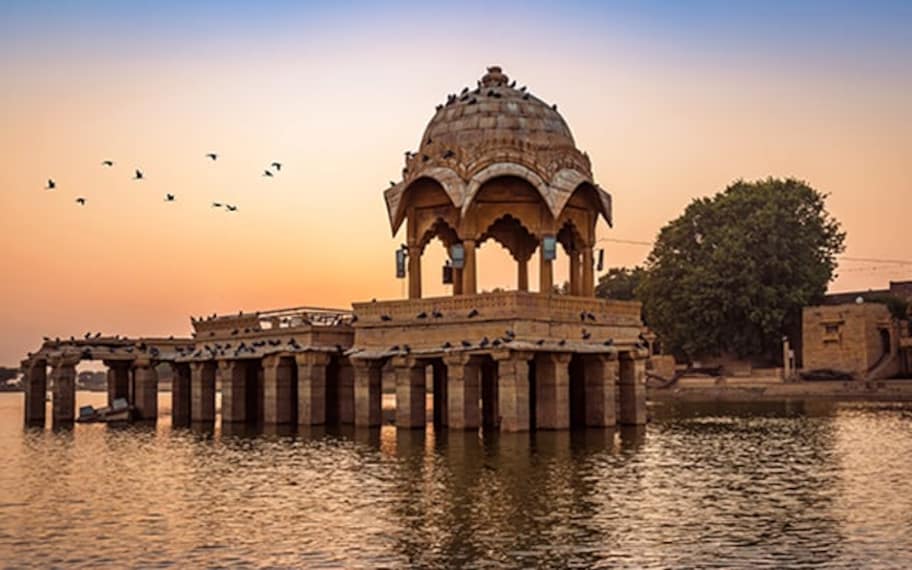 Jaisalmer Gadisar lake landscape Image