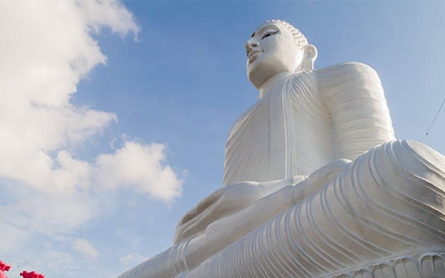 Kandy Bahiravokanda Vihara Buddha Statue Landscape Image