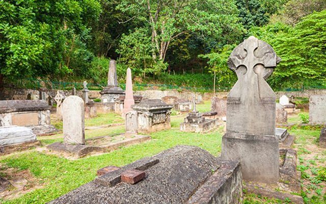 Kandy British Garrison Cemetery Landscape Image