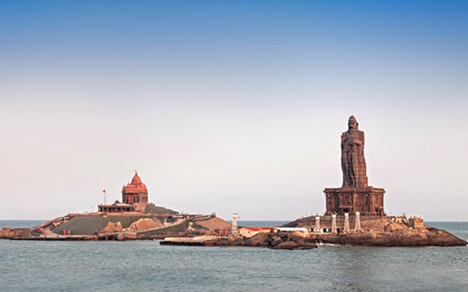 Kanyakumari Thiruvalluvar Statue Landscape Image
