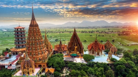 Krabi Wat Tham Sua Landscape Image
