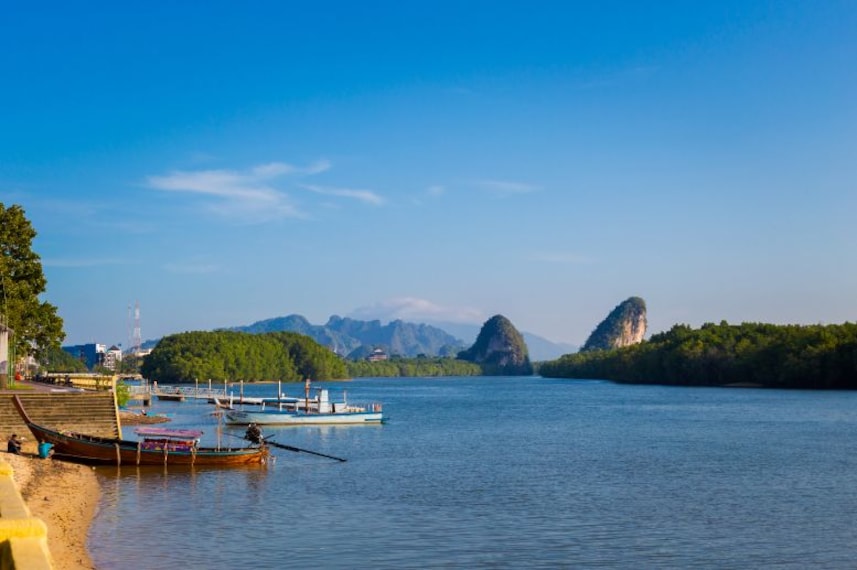 Krabi Khao Khanab Nam Mountains Landscape Image