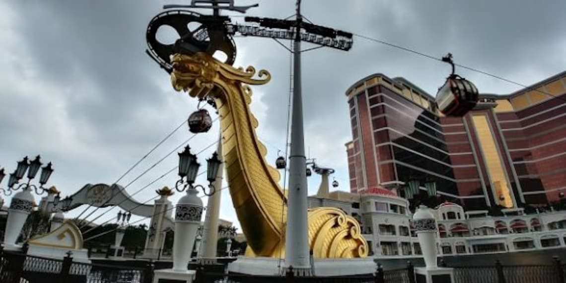 Macau Skycab Cable Car Landscape Image