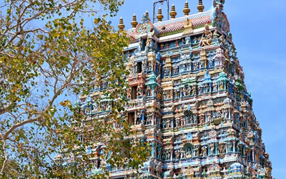 Madurai Kallazhagar Temple Landscape Image