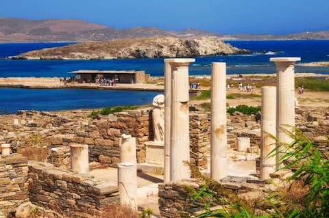 Spend a day at Delos Island