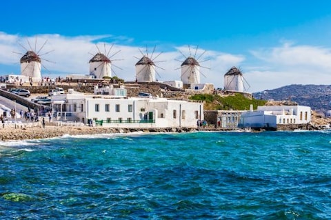 Witness the Iconic Mykonos Windmills