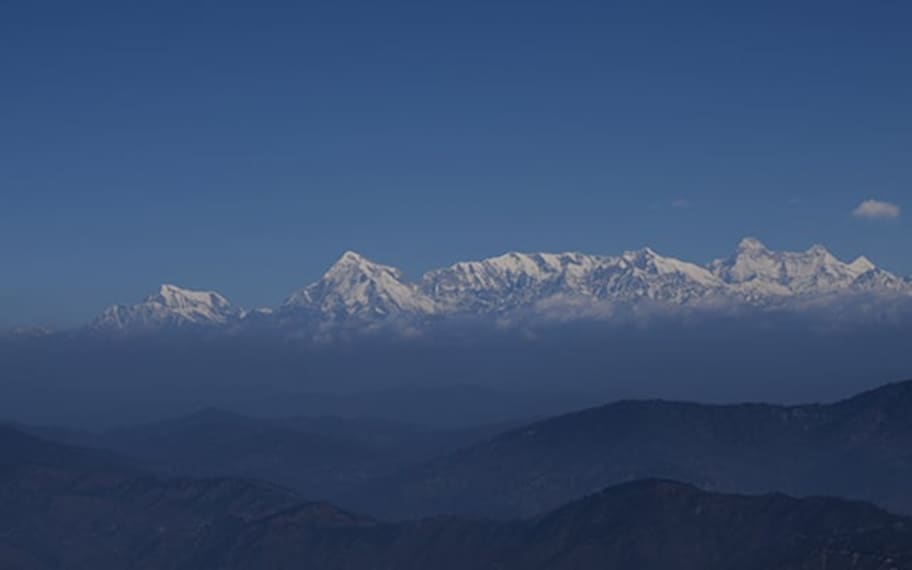 Nainital Snow View Point Landscape Image