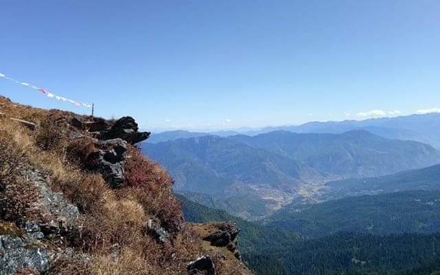 Paro Dasho Nishioka Chorten Landscape Image