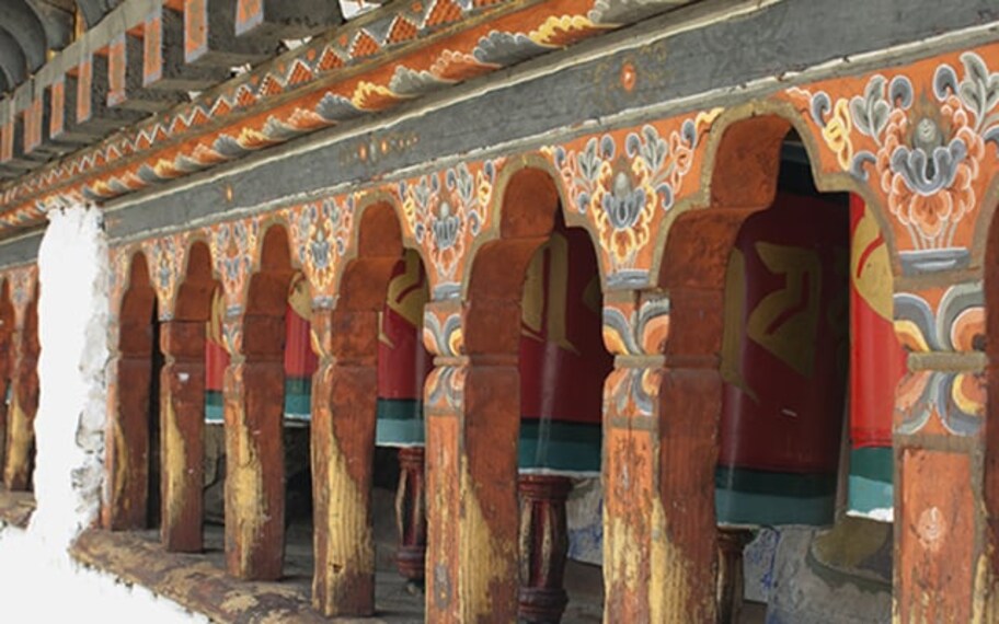 Paro Dzongdrakha Temple Landscape Image