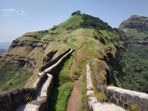 Pune Rajgarh Fort Landscape Image