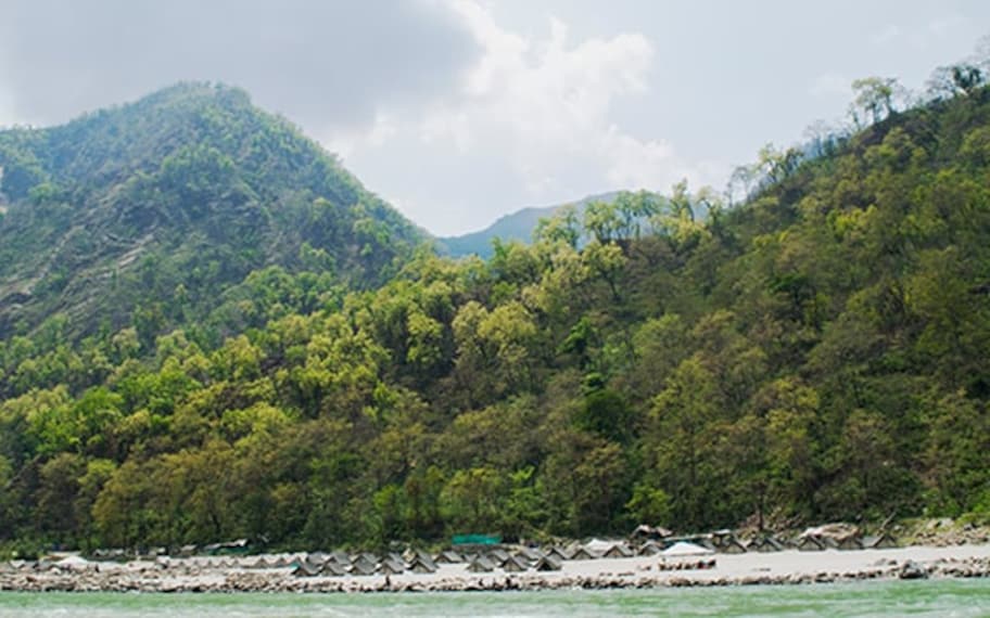 Rishikesh Bungee Jumping Landscape Image
