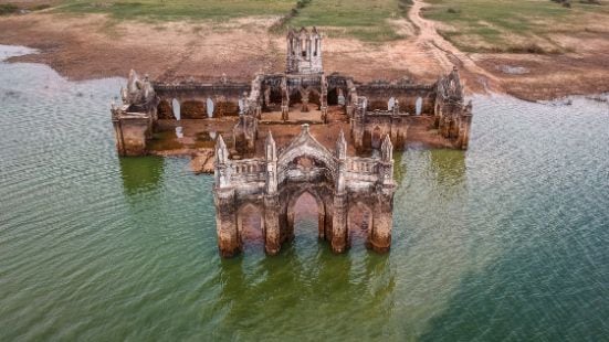 Sakleshpur Shettihalli Rosary Church Landscape Image